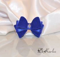 Vintage bow 48 blue